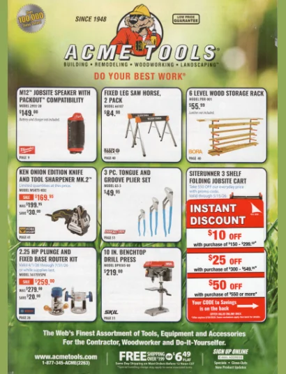 Acme Tools Catalog Free Catalog