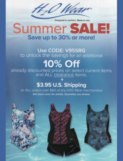 H2O Wear Swimsuit Catalog Cover 2026