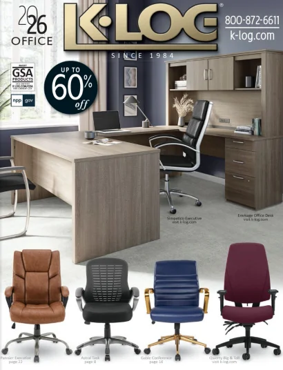 K-Log Office Furnishings Catalog Cover