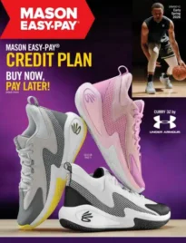 B.A. Mason Shoe Catalog: A collection of various footwear styles including work boots and dress shoes displayed in a catalog format.