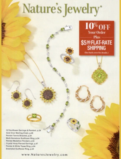 Nature’s Jewelry Catalog Cover